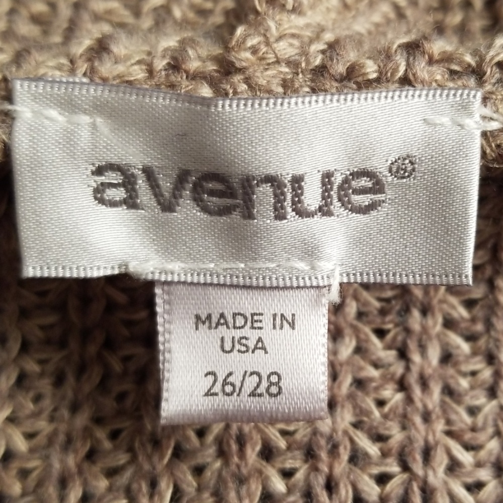 Avenue Tan Sleeveless Knit Top* - Picture 3 of 3